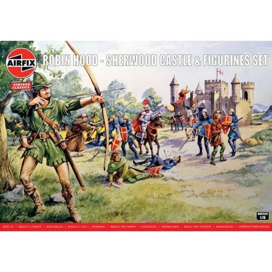 Robin Hood - Sherwood Castle & Figurines Set, 1/76 - Airfix A06702V