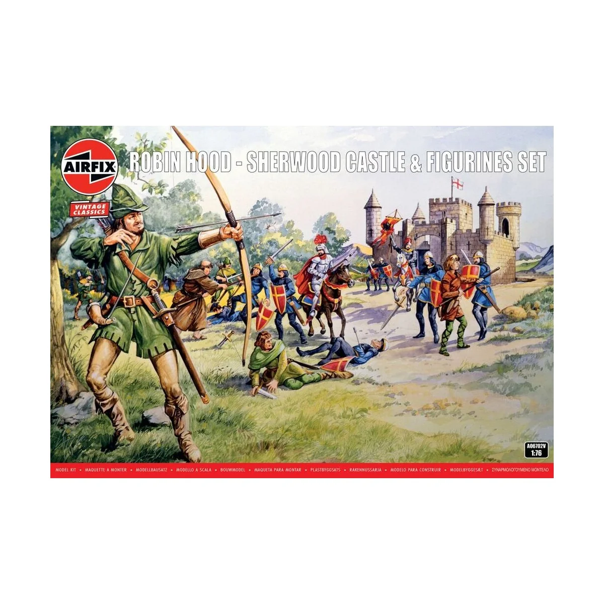 Robin Hood - Sherwood Castle & Figurines Set, 1/76 - Airfix A06702V
