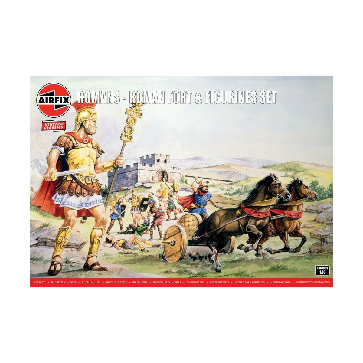 Romans - Roman Fort & Figurines Set, 1/76 - Airfix A06705V