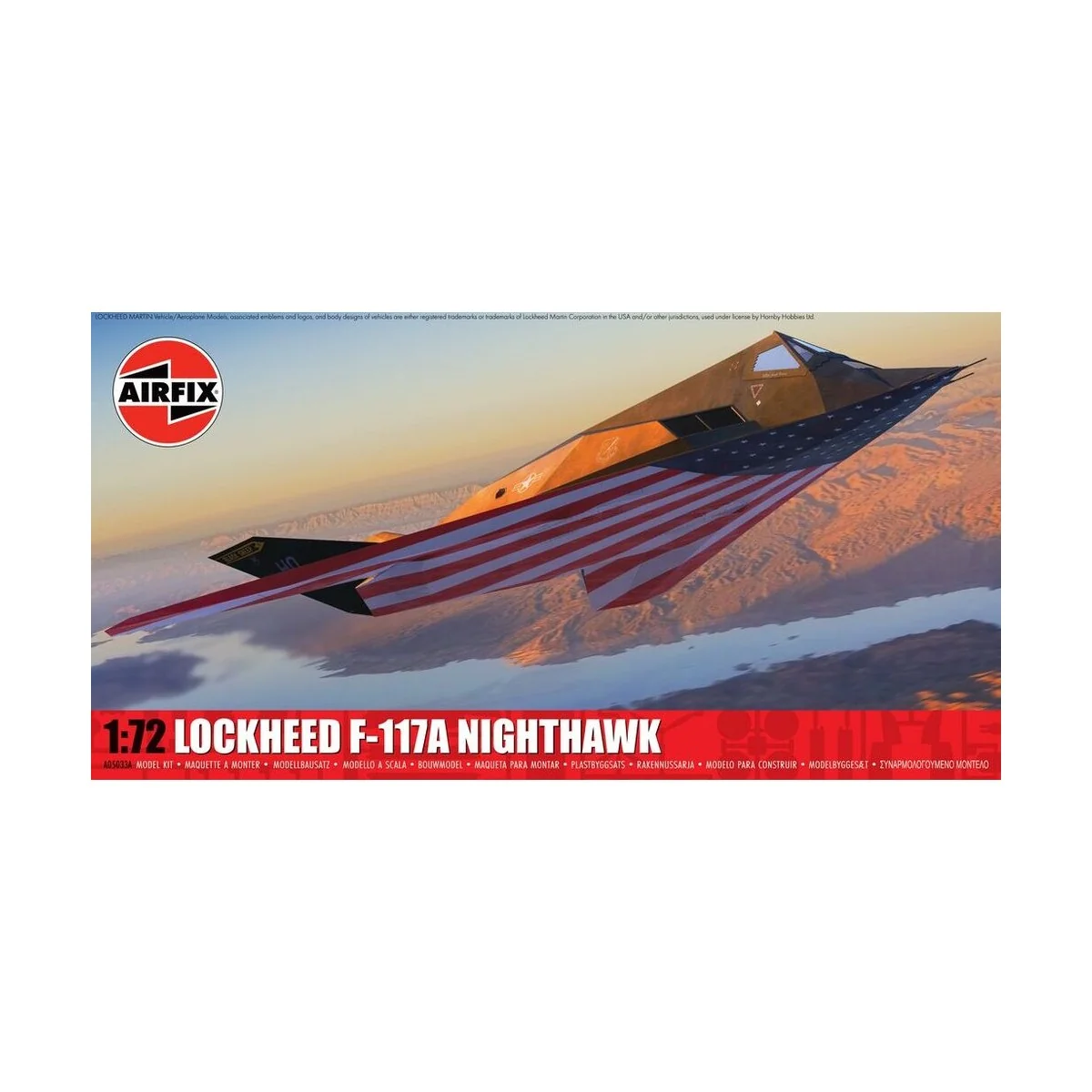 Lockheed F-117A Nighthawk, 1/72 - Airfix A05033A