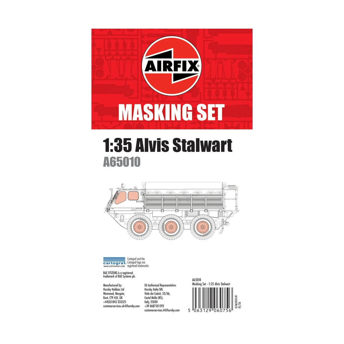 Masking Set - Alvis Stalwart, 1/35 - Airfix A65010