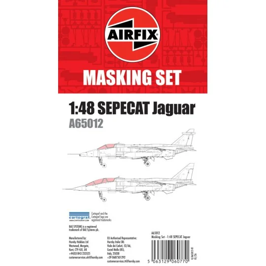 Masking Set - SEPECAT Jaguar, 1/48 - Airfix A65012