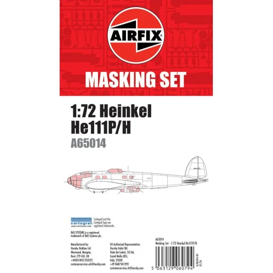 Masking Set - Heinkel He111, 1/72 - Airfix A65014