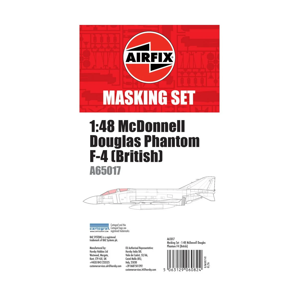 Masking Set - Phantom FG.1, 1/48 - Airfix A65017