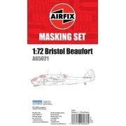 Masking Set - Bristol Beaufort, 1/72 - Airfix A65021