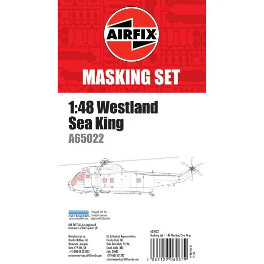 Masking Set - Westland Sea King, 1/48 - Airfix A65022