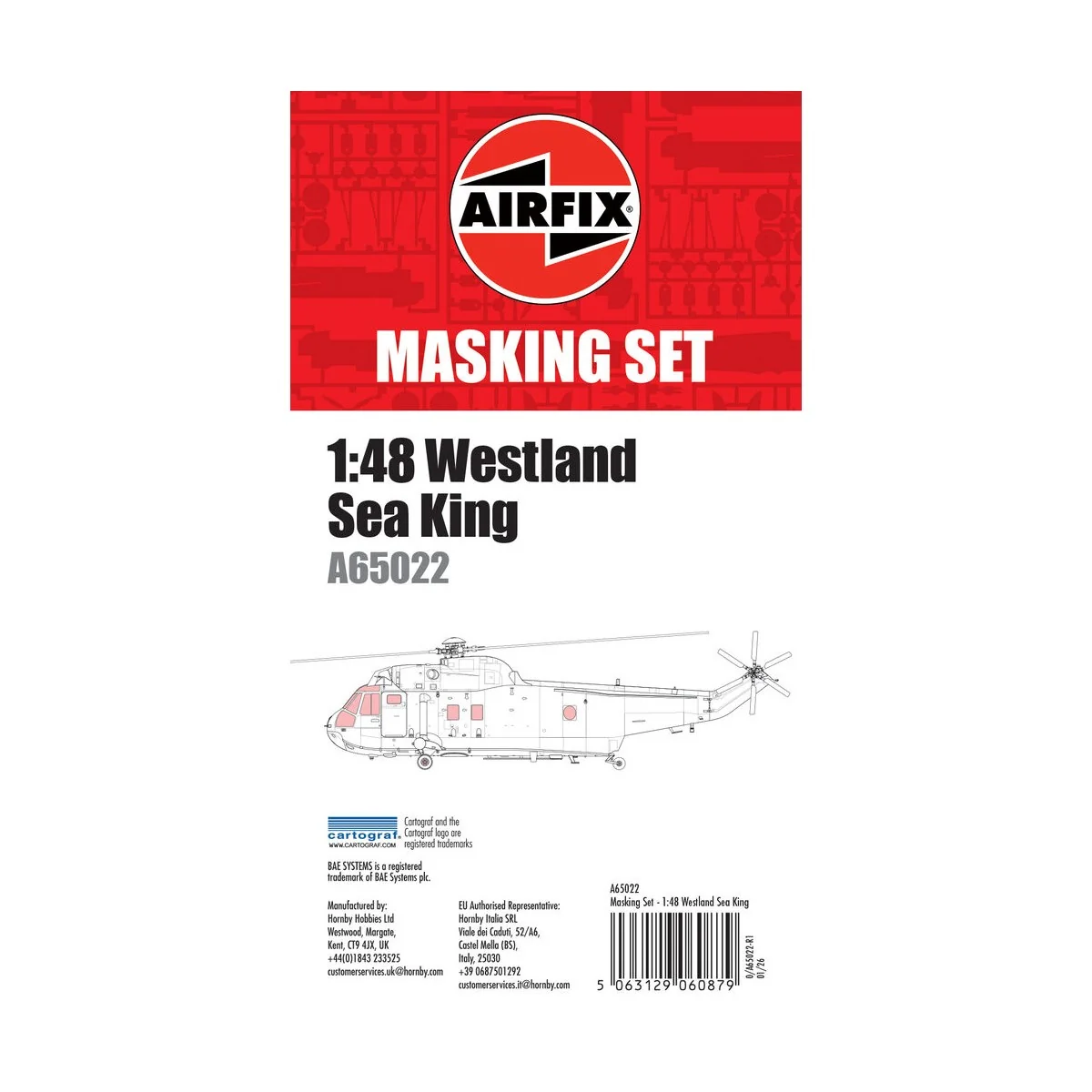Masking Set - Westland Sea King, 1/48 - Airfix A65022