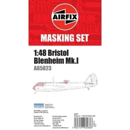 Masking Set - Bristol Blenheim Mk.I, 1/48 - Airfix A65023