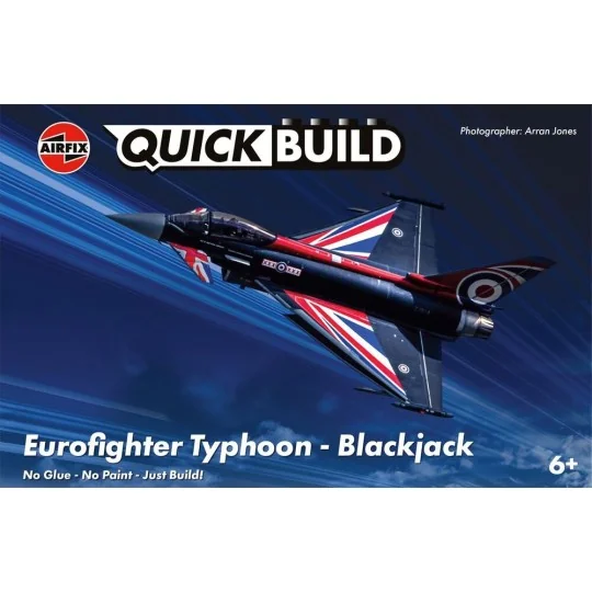 QUICKBUILD Eurofighter Typhoon - Blackjack - Airfix J6059 QUICKBUILD Eurofighter Typhoon - Blackjack - Airfix J6059