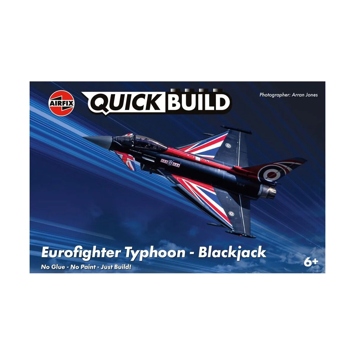 QUICKBUILD Eurofighter Typhoon - Blackjack - Airfix J6059 QUICKBUILD Eurofighter Typhoon - Blackjack - Airfix J6059