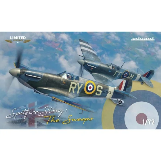 SPITFIRE STORY: The Sweeps DUAL COMBO, 1/72 - Eduard Plastic Kits 2154 SPITFIRE STORY: The Sweeps DUAL COMBO, 1/72 - Eduard Plastic Kits 2154