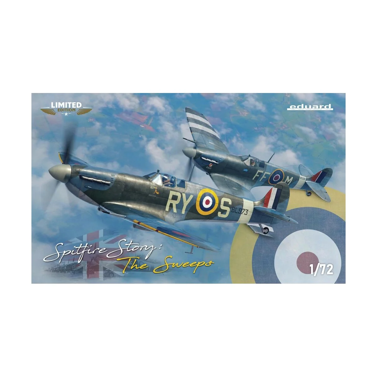 SPITFIRE STORY: The Sweeps DUAL COMBO, 1/72 - Eduard Plastic Kits 2154 SPITFIRE STORY: The Sweeps DUAL COMBO, 1/72 - Eduard Plastic Kits 2154
