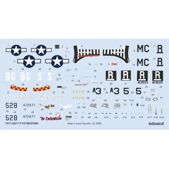 P-51D Mustang, 1/72 - Eduard Plastic Kits 7477