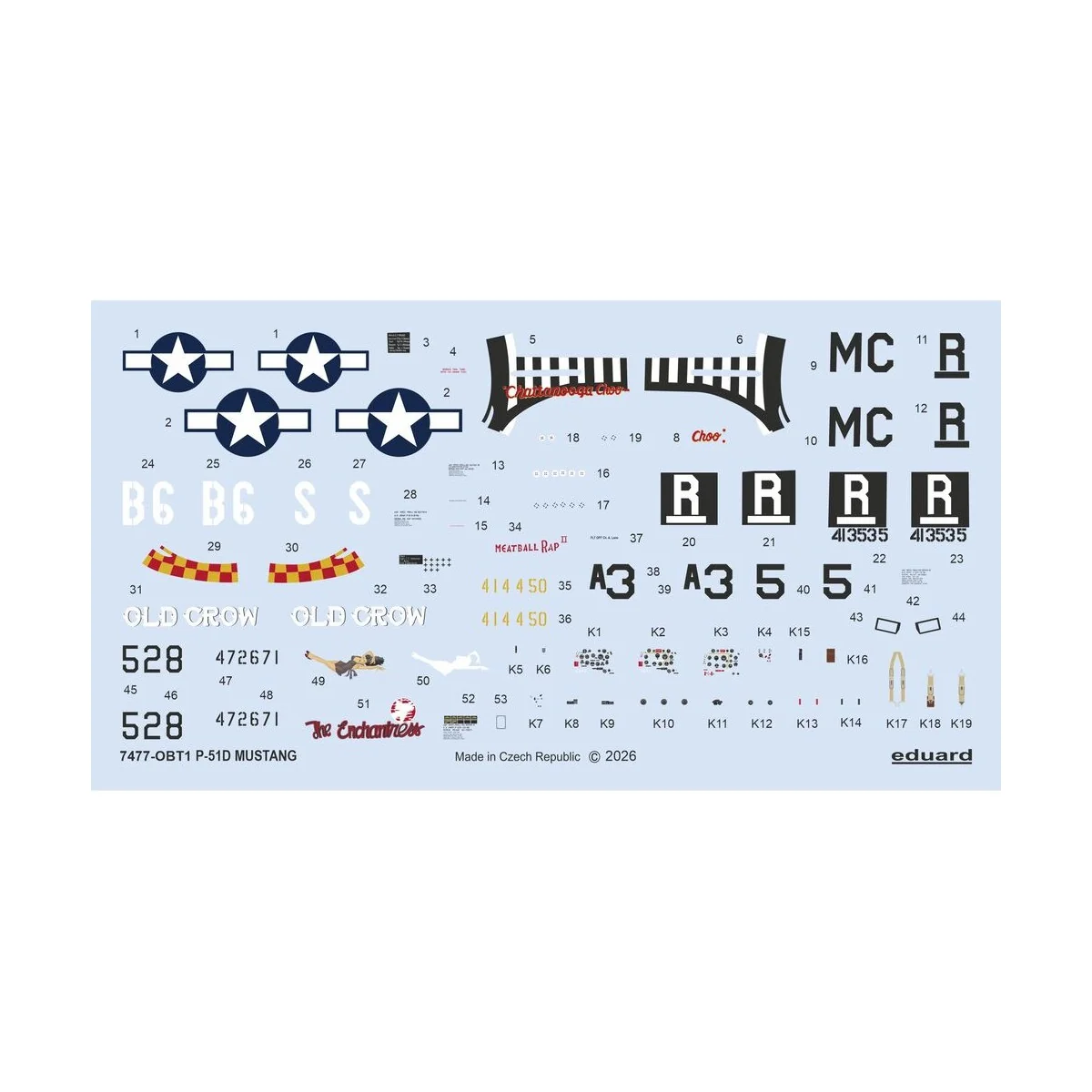 P-51D Mustang, 1/72 - Eduard Plastic Kits 7477