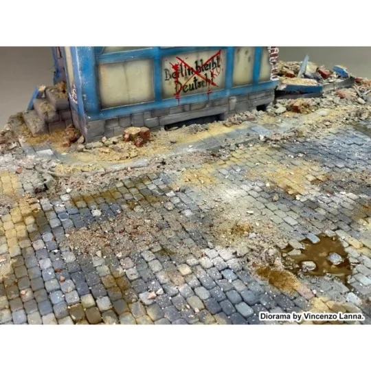 Cobblestone road section, 1/16 - Royal Model RM1059