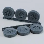Autoblinda AB41 'Libia' wheels set, 1/35 - Royal Model RM1155 Autoblinda AB41 'Libia' wheels set, 1/35 - Royal Model RM1155