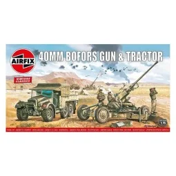Bofors 40mm Gun & Tractor, Vintage Classi, 1/76 - Airfix A02314V
