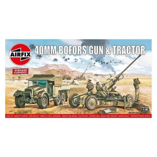 Bofors 40mm Gun & Tractor,Vintage Classi - Airfix A02314V