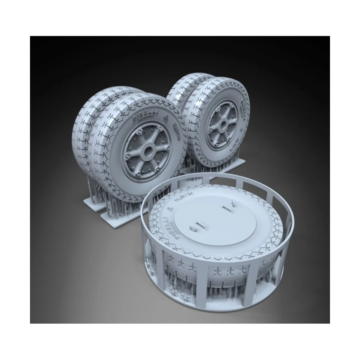 AS42 - Sahariana wheels set, 1/35 - Royal Model RM1156 AS42 - Sahariana wheels set, 1/35 - Royal Model RM1156