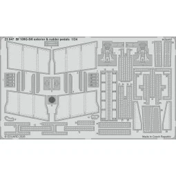 Bf 109G-5/6 exterior & rudder pedals for Airfix, 1/24 - Eduard Acce...