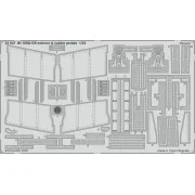 Bf 109G-5/6 exterior & rudder pedals for Airfix, 1/24 - Eduard Acce...