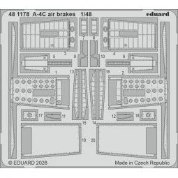 A-4C air brakes for Hobby Boss, 1/48 - Eduard Accessories 481178