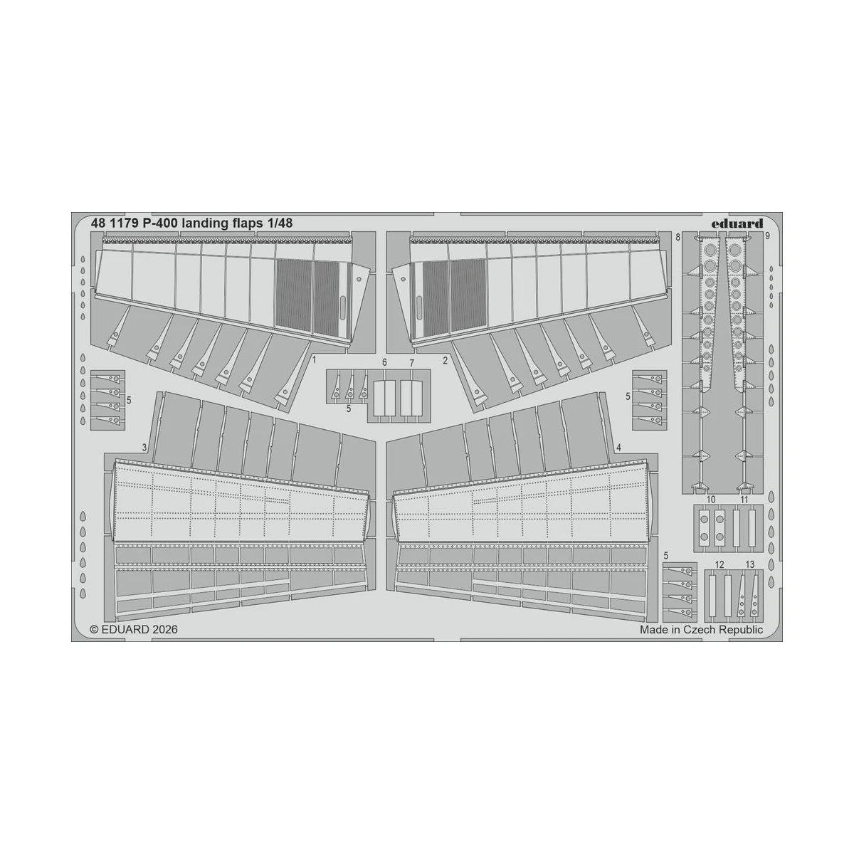 P-400 landing flaps for Arma Hobby, 1/48 - Eduard Accessories 481179