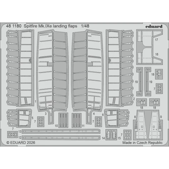 Spitfire Mk.IXe landing flaps for Airfix, 1/48 - Eduard Accessories...