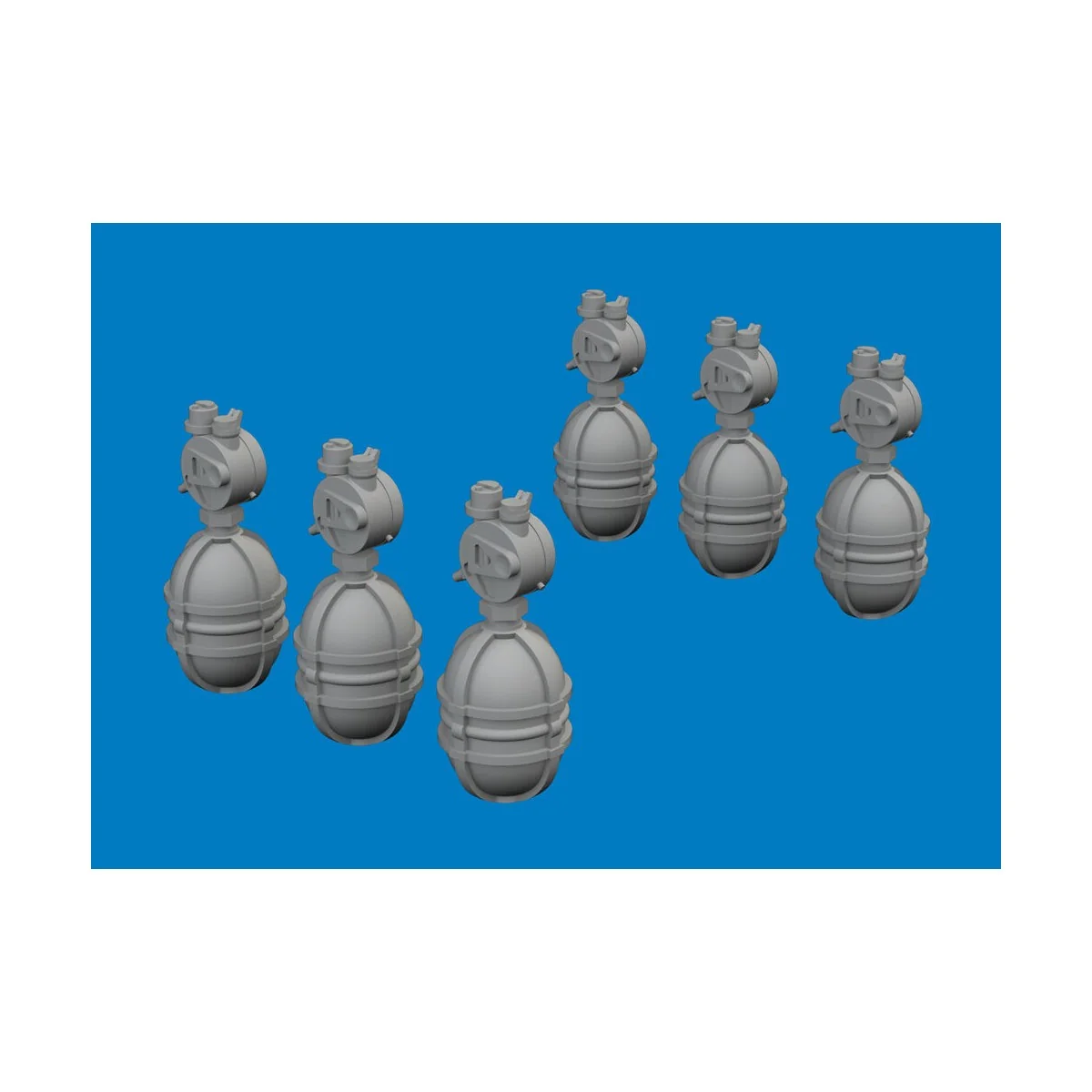 WWII USAAF oxygen cylinder A-4 PRINT, 1/72 - Eduard Accessories 672395