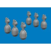 WWII USAAF oxygen cylinder A-4 PRINT, 1/72 - Eduard Accessories 672395