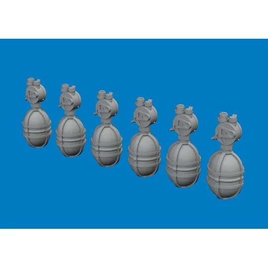 WWII USAAF oxygen cylinder A-4 PRINT, 1/72 - Eduard Accessories 672395