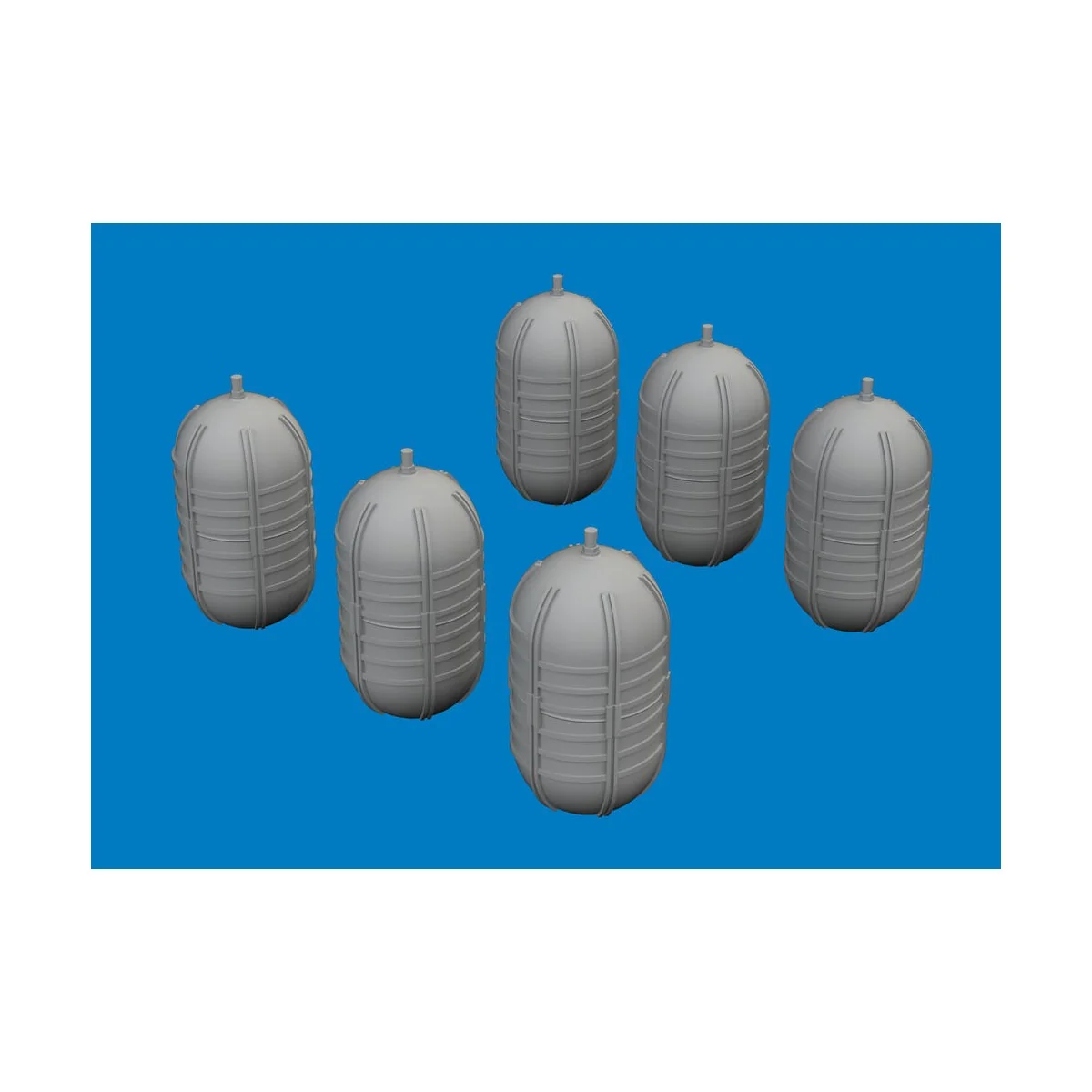 WWII USAAF oxygen tank G-1 PRINT, 1/72 - Eduard Accessories 672397