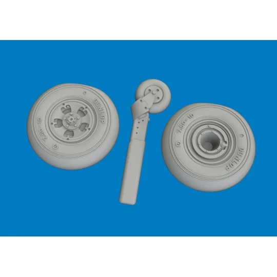 Spitfire Mk.V wheels for Eduard, 1/72 - Eduard Accessories 672434