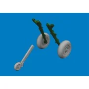 Spitfire Mk.V wheels for Eduard, 1/72 - Eduard Accessories 672434