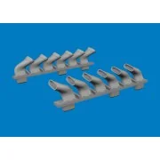 Spitfire Mk.V six-stacks exhaust fishtail PRINT for Eduard, 1/72 - ...