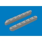 P-51D exhaust stacks w/ fairing PRINT for Arma Hobby, 1/72 - Eduard...