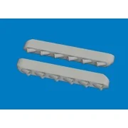 P-51D exhaust stacks w/ fairing PRINT for Arma Hobby, 1/72 - Eduard...