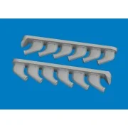 P-51D exhaust stacks PRINT for Arma Hobby, 1/72 - Eduard Accessorie...