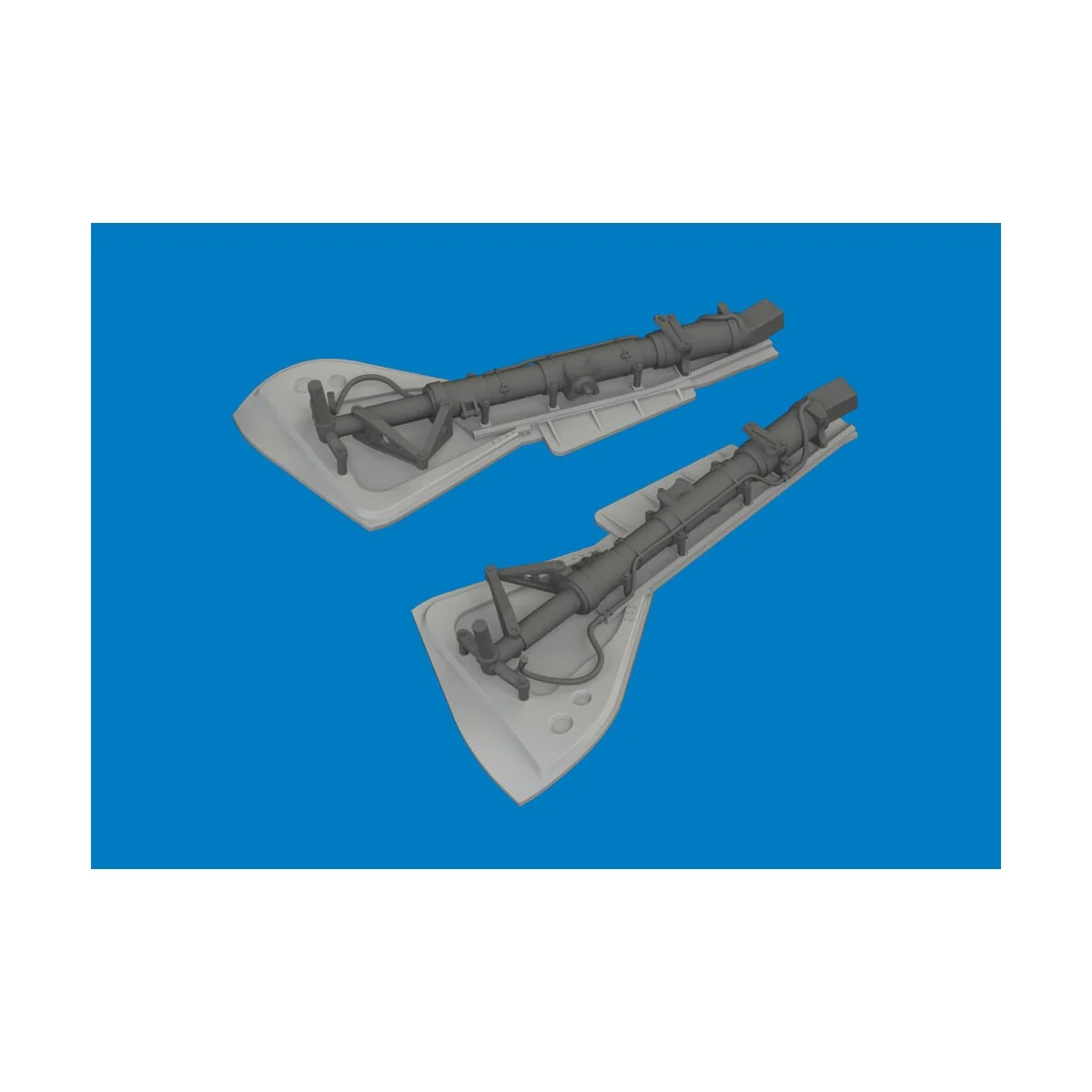 Fw 190 undercarriage legs PRINT for Revell, 1/32 - Eduard Accessori...