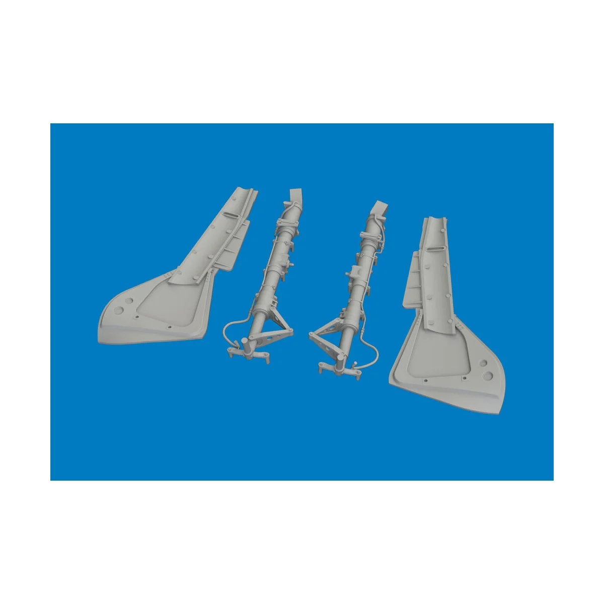 Fw 190 undercarriage legs PRINT for Revell, 1/32 - Eduard Accessori...