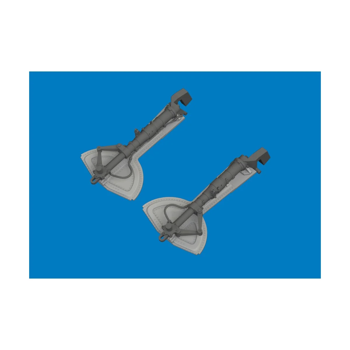 Bf 109G undercarriage legs PRINT for Revell, 1/32 - Eduard Accessor...