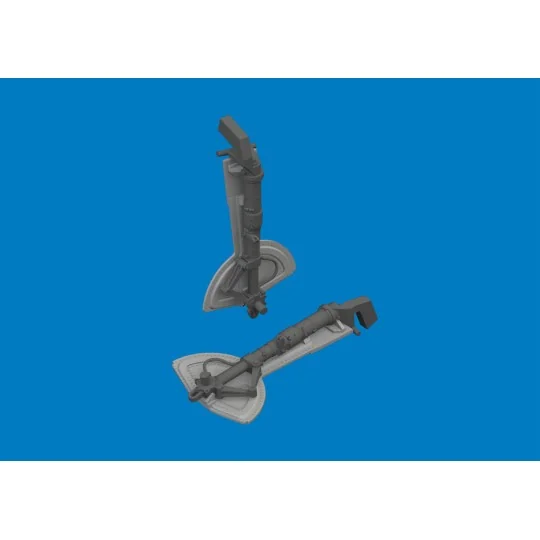Bf 109G undercarriage legs PRINT for Revell, 1/32 - Eduard Accessor...
