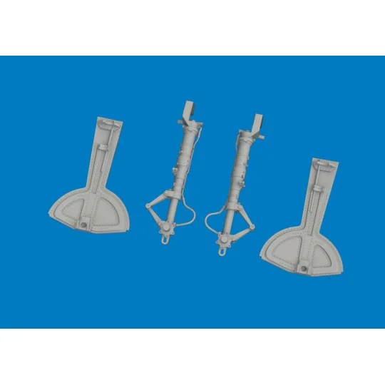 Bf 109G undercarriage legs PRINT for Revell, 1/32 - Eduard Accessor...