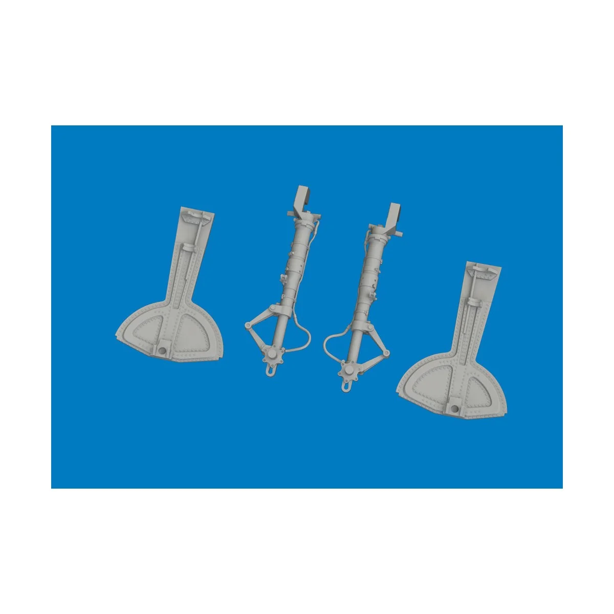 Bf 109G undercarriage legs PRINT for Revell, 1/32 - Eduard Accessor...