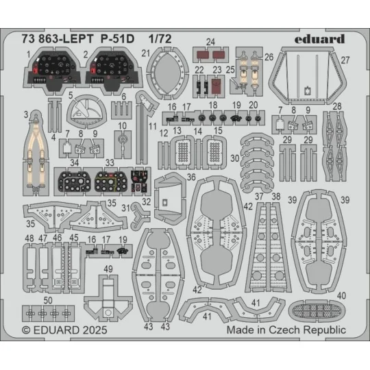 P-51D for Arma Hobby, 1/72 - Eduard Accessories 73863 P-51D for Arma Hobby, 1/72 - Eduard Accessories 73863