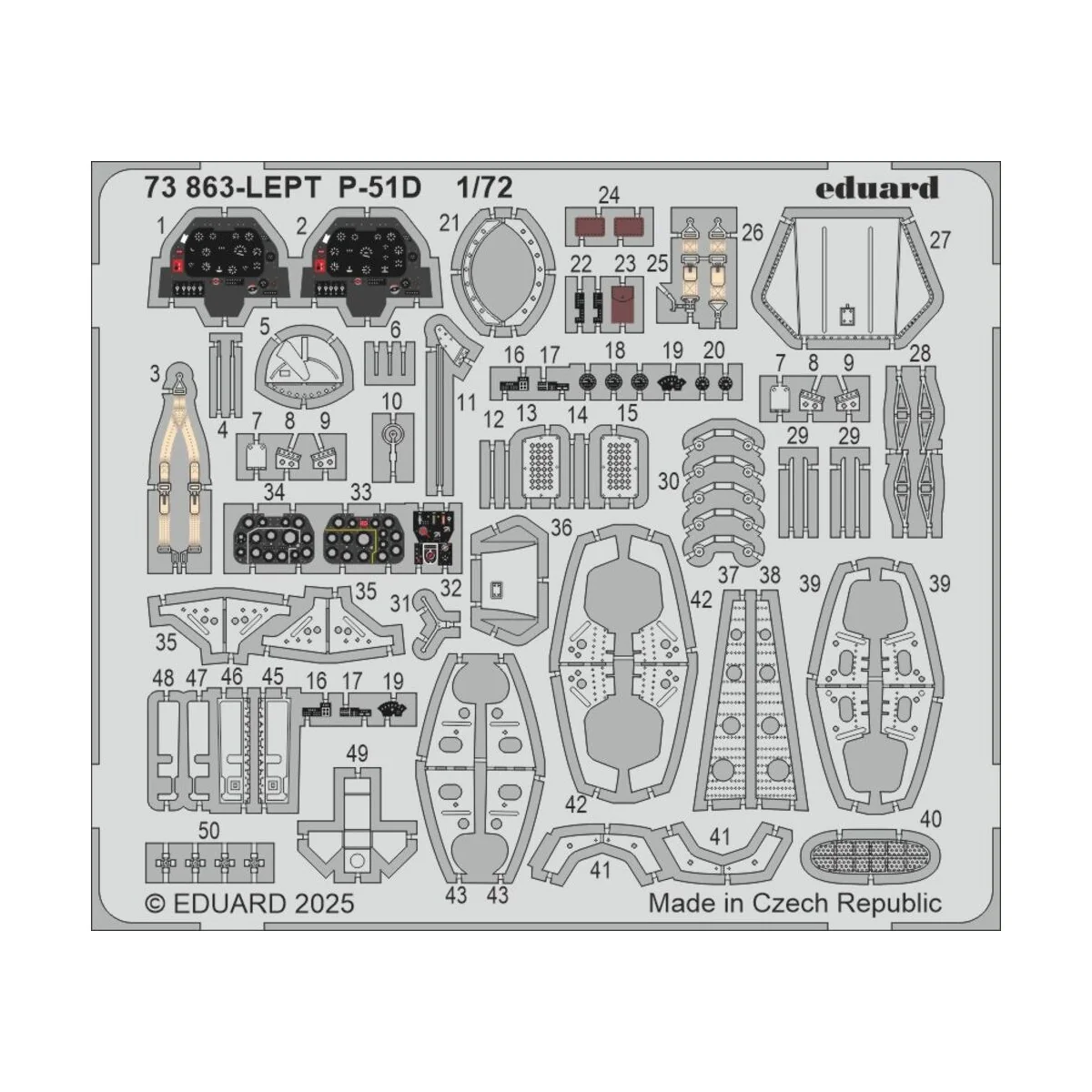 P-51D for Arma Hobby, 1/72 - Eduard Accessories 73863 P-51D for Arma Hobby, 1/72 - Eduard Accessories 73863