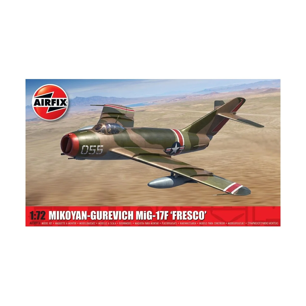 Mikoyan-Gurevich MiG-17F 'Fresco', 1/72 - Airfix A03091A