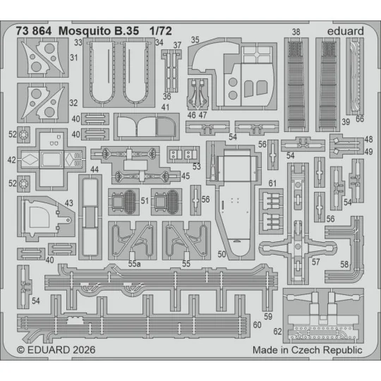 Mosquito B.35 for Airfix, 1/72 - Eduard Accessories 73864