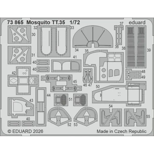 Mosquito TT.35 for Airfix, 1/72 - Eduard Accessories 73865