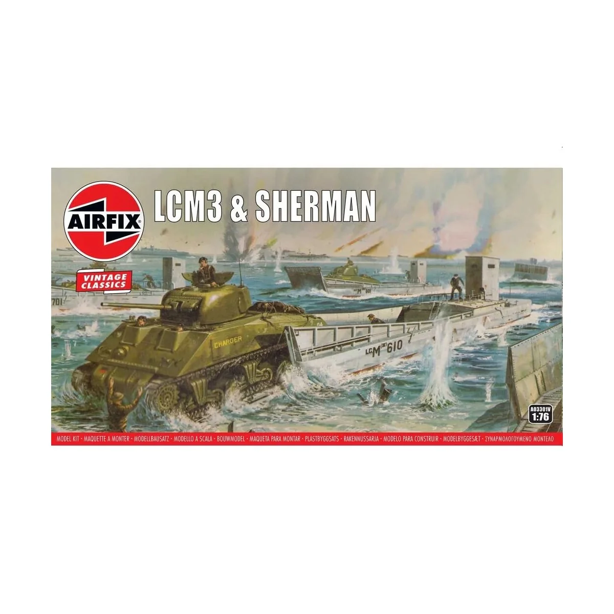 LCM3 & Sherman Tank - Airfix A03301V